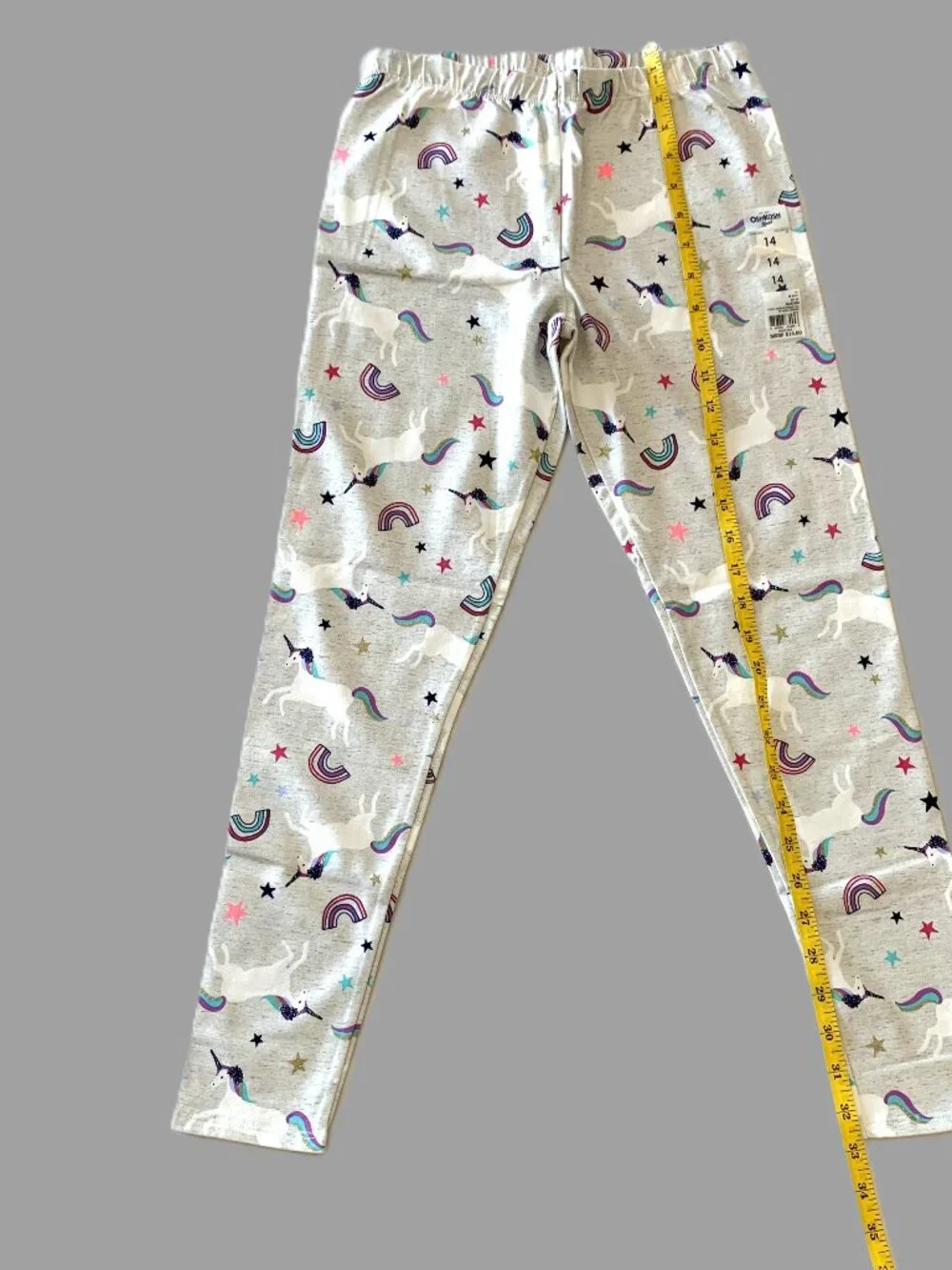 Brand New Oshkosh Girls Set Unicorn Pink Sleeveless Top Full Leggings Size 14
